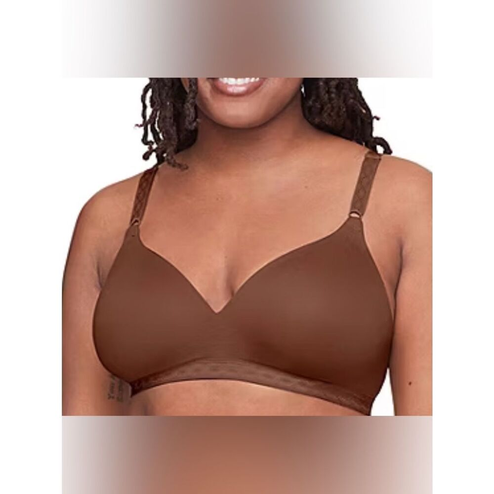 Warner's Brown Wireless T-Shirt Bra - Smooth Seamless Support